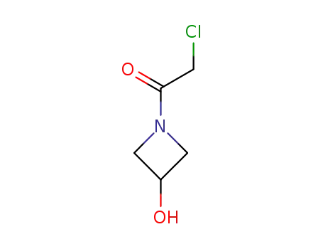 Molecular Structure of 1628263-61-5 (2-chloro-1-(3-hydroxyazetidin-1-yl)ethane-1-one)