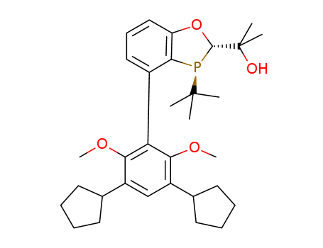 2-((2S,3S)-3-(tert-butyl)-4-(3,5-dicyclopentyl-2,6-dimethoxyphenyl)-2,3-dihydrobenzo[d][1,3]oxaphosphol-2-yl)propan-2-ol