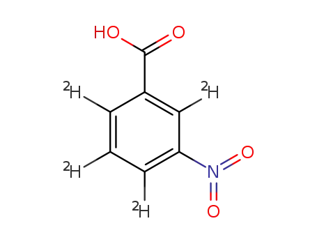 Molecular Structure of 78399-78-7 (3-NITROBENZOIC-D4 ACID)