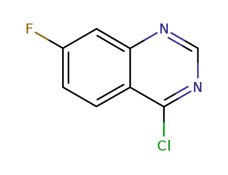 Molecular Structure of 16499-62-0 (4-CHLORO-7-FLUORO-QUINAZOLINE)