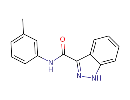 Molecular Structure of 696603-96-0 (1H-Indazole-3-carboxamide,N-(3-methylphenyl)-(9CI))