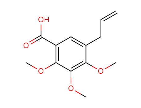 Molecular Structure of 860692-88-2 (5-allyl-2,3,4-trimethoxybenzoic acid)