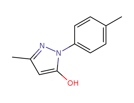 Molecular Structure of 2046-03-9 (3-METHYL-1-(4-METHYLPHENYL)-1H-PYRAZOL-5-OL)
