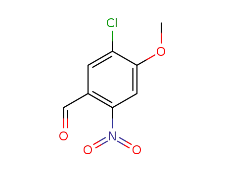 Molecular Structure of 75618-42-7 (5-chloro-4-methoxy-2-nitrobenzaldehyde)