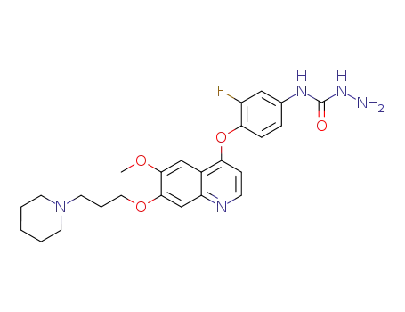 N<SUP>1</SUP>-(3-fluoro-4-(6-methoxy-7-(3-(piperidin-1-yl)propoxy)-quinolin-4-yloxy)phenyl)semicarbazide