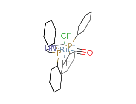 Molecular Structure of 1421060-11-8 (carbonyl chlorohydride{bis[2-(dicyclohexylphosphino)ethyl]amine}ruthenium(II))