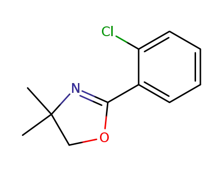 Molecular Structure of 98191-99-2 (2-(2-CHLOROPHENYL)-4,5-DIHYDRO-4,4-DIMETHYLOXAZOLE)