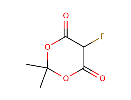 Molecular Structure of 187837-96-3 (1,3-Dioxane-4,6-dione,5-fluoro-2,2-dimethyl-(9CI))