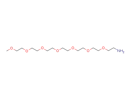 Molecular Structure of 170572-38-0 (2,5,8,11,14,17,20-Heptaoxadocosan-22-amine)