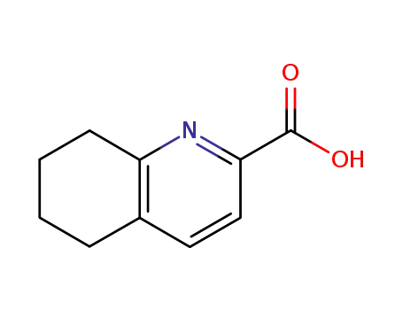 Molecular Structure of 197007-84-4 (2-Quinolinecarboxylic acid, 5,6,7,8-tetrahydro-)