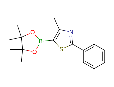 4-methyl-2-phenyl-5-(4,4,5,5-tetramethyl-1,3,2-dioxaborolan-2-yl)-1,3-thiazole CAS NO.:690632-24-7