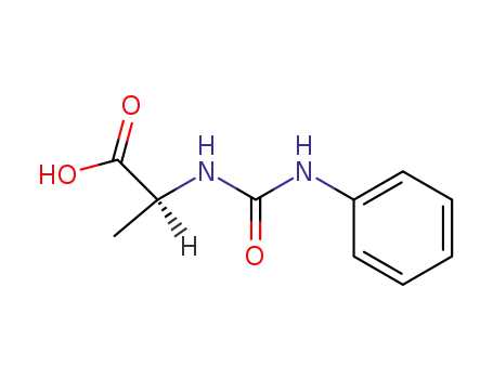 Molecular Structure of 93850-62-5 (L-Alanine, N-[(phenylamino)carbonyl]-)