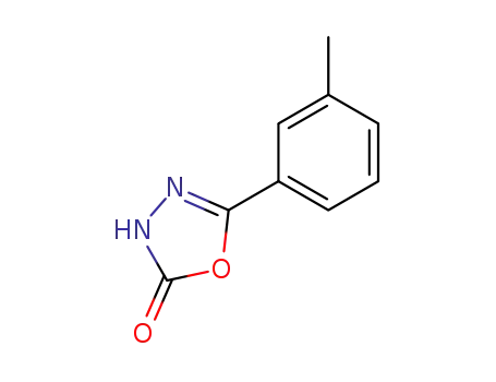 Molecular Structure of 119933-33-4 (5-(3-methylphenyl)-1,3,4-oxadiazol-2(3H)-one)