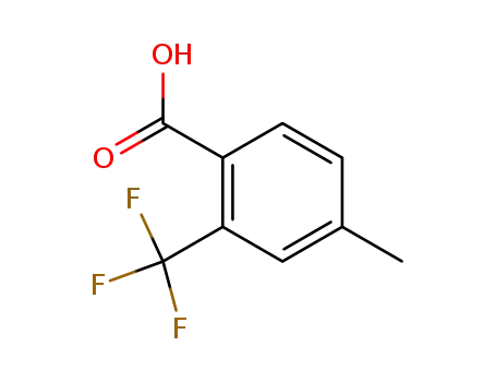 Molecular Structure of 120985-64-0 (4-METHYL-2-(TRIFLUOROMETHYL)BENZOIC ACID)