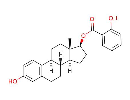 Molecular Structure of 161088-53-5 (3-hydroxy-estra-1,3,5(10)-trien-17β-ylsalicylate)