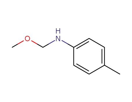 Molecular Structure of 88919-94-2 (Benzenamine, N-(methoxymethyl)-4-methyl-)