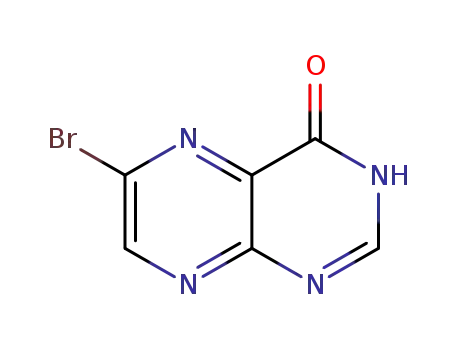 Molecular Structure of 1192150-15-4 (6-Bromopteridin-4-ol)