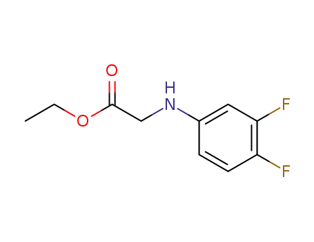 Molecular Structure of 2445-88-7 (ethyl N-(3,4-difluorophenyl)glycinate)
