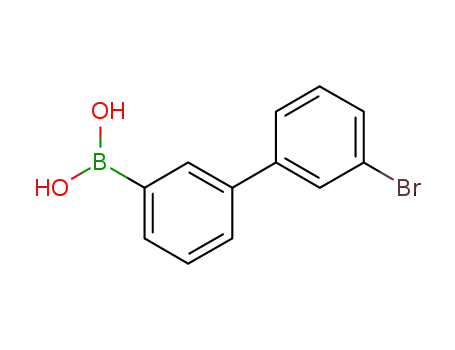 Molecular Structure of 1048990-21-1 (3'-BroMo-3-biphenylboronic Acid)