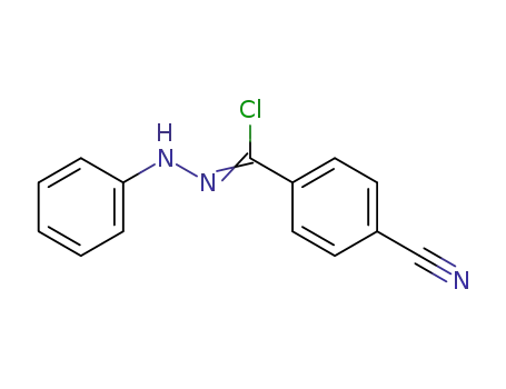 Molecular Structure of 50656-04-7 (4-<chloro(phenylhydrazono)methyl>benzonitrile)