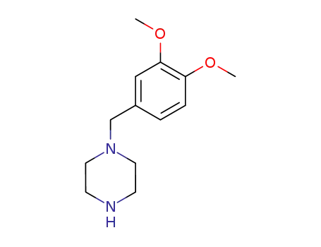 Molecular Structure of 32231-07-5 (1-(3,4-DIMETHOXY-BENZYL)-PIPERAZINE)