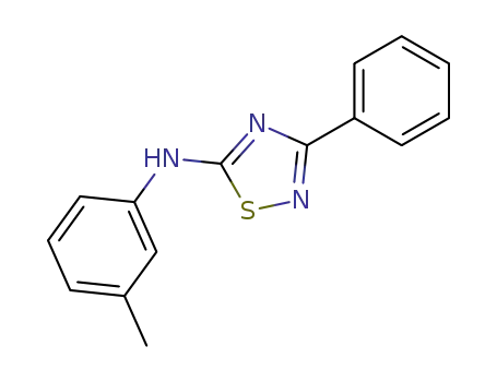 Molecular Structure of 17452-86-7 (3-phenyl-N-(m-tolyl)-1,2,4-thiadiazol-5-amine)