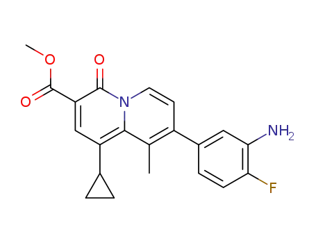 methyl 8-(3-amino-4-fluorophenyl)-1-cyclopropyl-9-methyl-4-oxo-4H-quinolizine-3-carboxylate