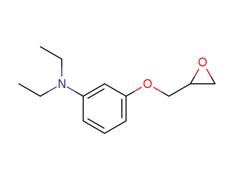 Molecular Structure of 19026-53-0 (N,N-diethyl-3-((oxiran-2-yl)methoxy)aniline)
