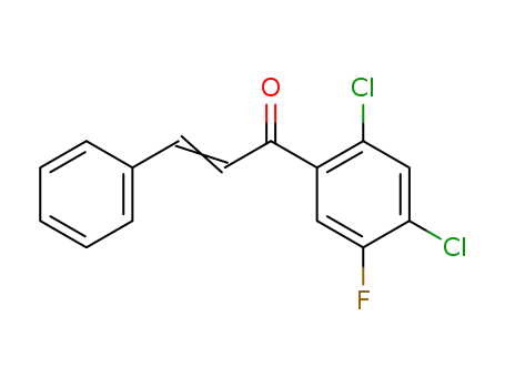 Molecular Structure of 259228-30-3 (2-Propen-1-one, 1-(2,4-dichloro-5-fluorophenyl)-3-phenyl-)
