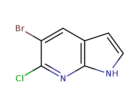 1H-Pyrrolo[2,3-b]pyridine, 5-bromo-6-chloro-