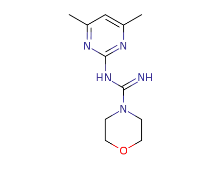 N-(4,6-dimethyl-2-pyrimidinyl)-4-morpholinecarboximidamide