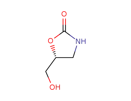 Molecular Structure of 97859-49-9 ((R)-5-(hydroxyMethyl)oxazolidin-2-one)