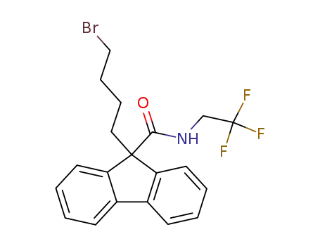 9-(4-bromobutyl)-N-(2,2,2-trifluoroethyl)-9H-fluorene-9-carboxamide