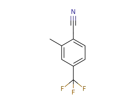 Molecular Structure of 362640-56-0 (Benzonitrile, 2-methyl-4-(trifluoromethyl)-)