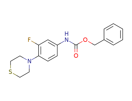 Carbamic acid, [3-fluoro-4-(4-thiomorpholinyl)phenyl]-, phenylmethyl ester