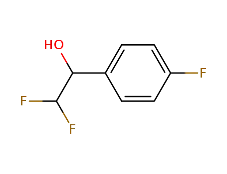 Molecular Structure of 2546-44-3 (2,2-difluoro-1-(4-fluorophenyl)ethanol)