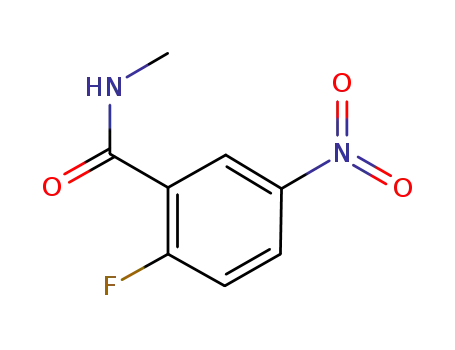 Molecular Structure of 136146-83-3 (2-FLUORO-N-METHYL-5-NITROBENZAMIDE)