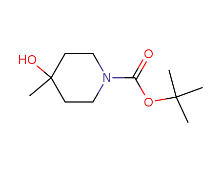 Molecular Structure of 406235-30-1 (N-BOC-4-METHYL-4-HYDROXY PIPERIDINE)