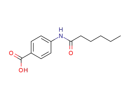Molecular Structure of 109506-41-4 (Benzoic acid, 4-[(1-oxohexyl)amino]-)