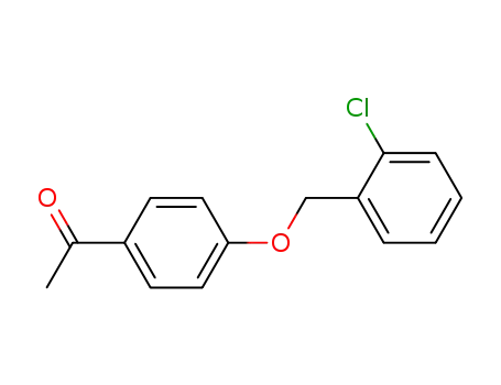 Molecular Structure of 72293-95-9 (Ethanone, 1-[4-[(2-chlorophenyl)methoxy]phenyl]-)