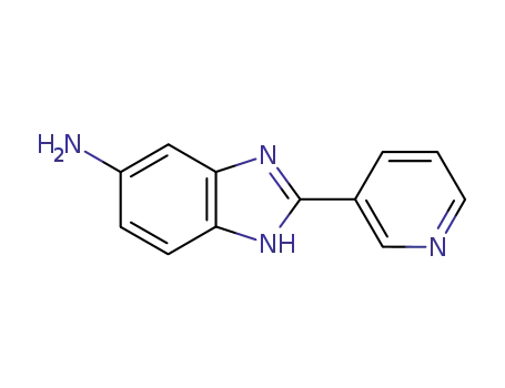 Molecular Structure of 1571-99-9 (2-PYRIDIN-3-YL-1 H-BENZOIMIDAZOL-5-YLAMINE)