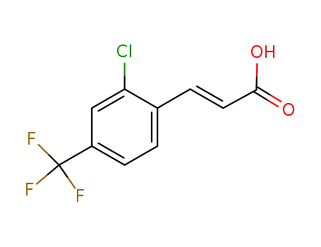 2-Propenoic acid, 3-[2-chloro-4-(trifluoromethyl)phenyl]-, (2E)-