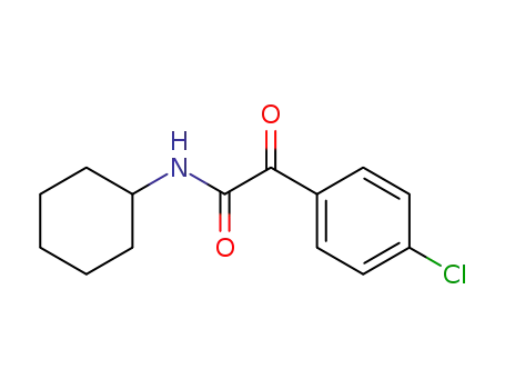 Molecular Structure of 24914-10-1 (2-(4-chlorophenyl)-N-cyclohexyl-2-oxoacetamide)
