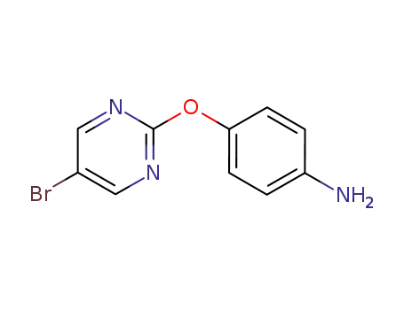 Molecular Structure of 76660-37-2 (4-(5-bromopyrimidin-2-yloxy)benzenamine)