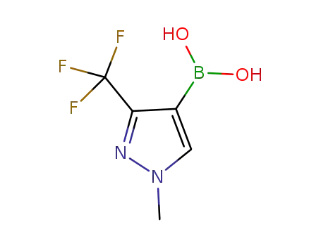 Molecular Structure of 1138450-30-2 (1-Methyl-3-trifluoromethylpyrazole-4-boronic acid)