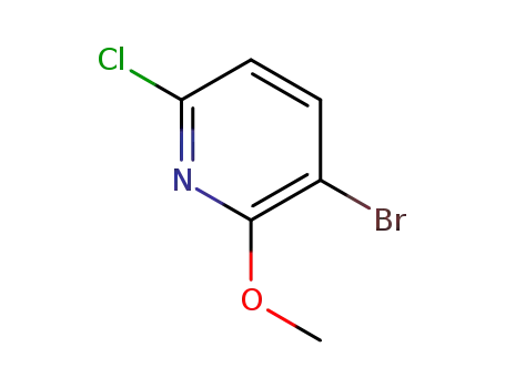 Molecular Structure of 1211526-62-3 (3-Bromo-6-chloro-2-methoxypyridine)