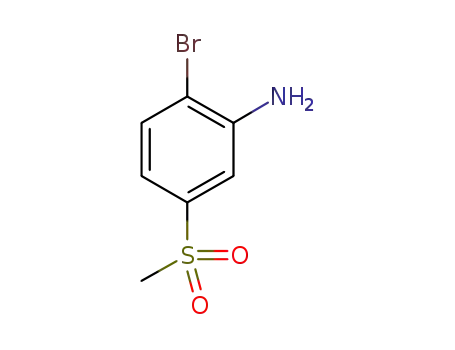 Molecular Structure of 942474-24-0 (2-Bromo-5-(methylsulphonyl)aniline)
