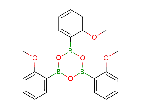 Molecular Structure of 79422-01-8 (tris(2-methoxyphenyl)-1,3,5,2,4,6-trioxatriborinane)