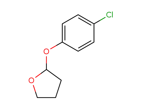 Molecular Structure of 61632-62-0 (Furan, 2-(4-chlorophenoxy)tetrahydro-)