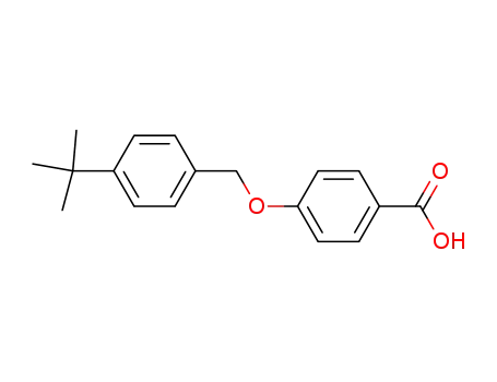 Molecular Structure of 62290-42-0 (Benzoic acid, 4-[[4-(1,1-dimethylethyl)phenyl]methoxy]-)